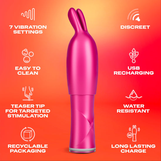 Durex UK Toys VIBE & TEASE ‰ÛÒ 2 in 1 Vibrator and Teaser Tip
