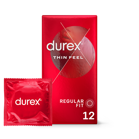 Durex UK Condoms 12 Thin Feel Regular