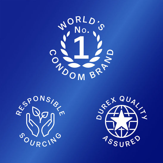 World's no. 1 condom brand; responsible sourcing; Durex quality assured