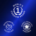 World's no. 1 condom brand; responsible sourcing; Durex quality assured