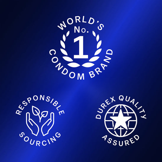 World's no. 1 condom brand; responsible sourcing; Durex quality assured