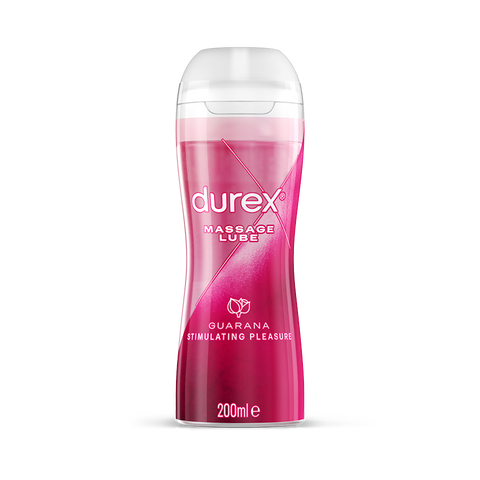 Durex UK Lube Durex 2 in 1 Stimulating Guarana Massage Water Based Lube 200ml