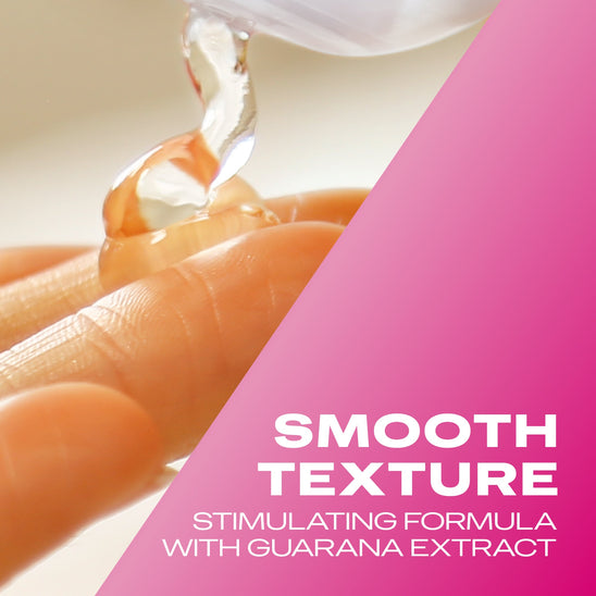 Smooth texture stimulating formula with guarana extract