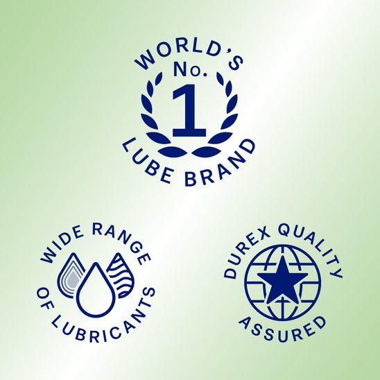 World's no. 1 Lube brand; wide range of lubricants; Durex quality assured