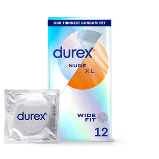 Durex® Condoms 12 Durex Nude Ultra Thin Wide Fit Condoms