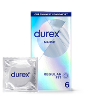 Durex® Condoms 6 Durex Nude Ultra Thin Regular Fit Condoms