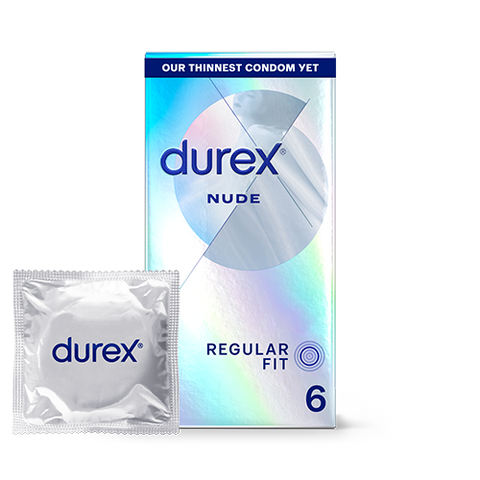 Durex® Condoms 6 Durex Nude Ultra Thin Regular Fit Condoms