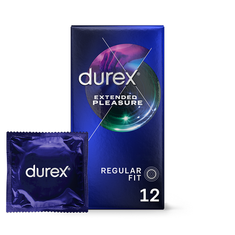 Durex UK Condoms Durex Extended Pleasure Regular Fit Condoms 12 pack