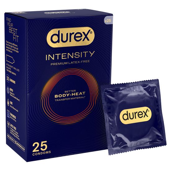 Durex UK Intensity Condoms Regular Fit 25 Pack