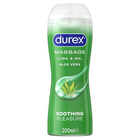 Durex 2 in 1 Soothing Aloe Vera Massage Water Based Lube 200 ml