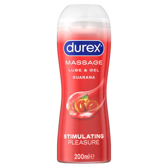 Durex 2 in 1 Stimulating Guarana Massage Water Based Lube 200ml