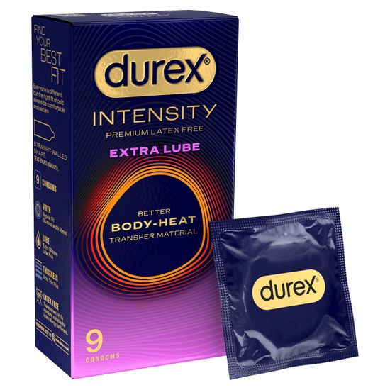 Durex Intensity Condoms Extra Lube 9 Pack
